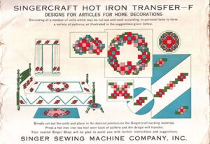 Singercraft Designs for Articles for Home Decorations – Transfer F
