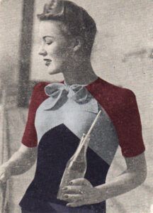 Promenade 1940’s bow front sweater Promenade 1940’s bow front sweater