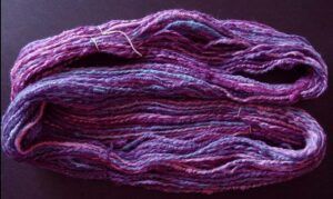 Skein of Purple Twist Novelty Yarn