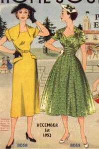 Yellow and Green Vintage Dresses