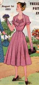 Pink Dress with Wide Neckline and Ruching