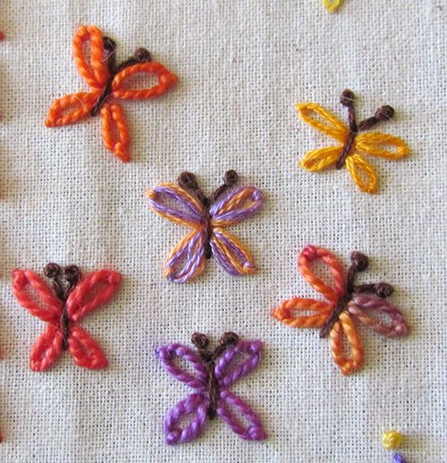 Lazy Daisies and Butterflies, For Embroidery, Textile Painting
