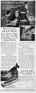 Singercraft Guide Advertisement from Needlecraft Magazine, October 1932