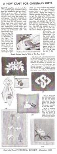 A New Craft for Christmas Gifts from the Pictorial Review, December 1932