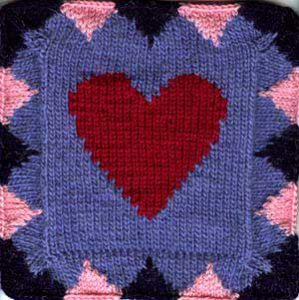 Oddball Sampler Afghan Square #18: All My Love