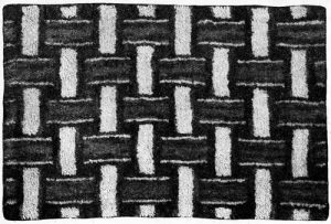 Basketweave Rug. Rug Hooking Design, 1932