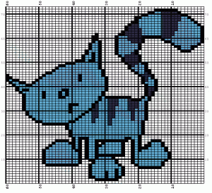 Pilchard, Bob the Builder’s Cat Knitting Chart
