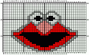 Elmo Knitting Chart Elmo Knitting Chart