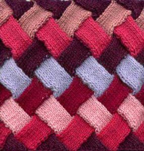 The Number of Stitches Needed for Entrelac