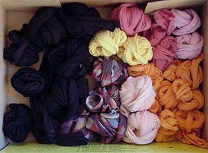 Preparing Pantyhose and Fabric for use with the Singercraft Guide