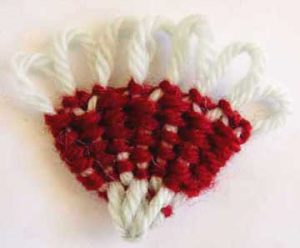Fan Shapes on the Hana Ami Flower Loom