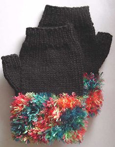 Ideas for Using Small Amounts of Novelty Yarn in Knitted Projects