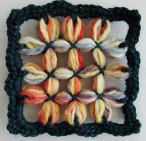 Grid Motifs on the Square Flower Loom