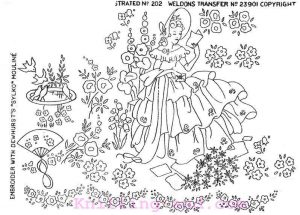 Crinoline Lady Reading