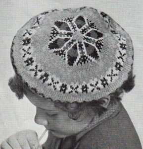 Larch Beret in Traditional Fair-Isle