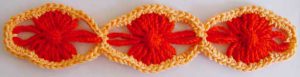 Lozenge Shapes on a Round Flower Loom