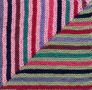 Oddball Sampler Afghan Square #4: Magic Stripes