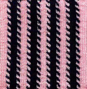 Oddball Sampler Afghan Square #3: Pyjama Stripes