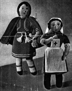Red Riding Hood and Red Cross Nurse Dolls