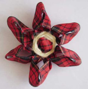 Stitched Ribbon Loomed Flowers