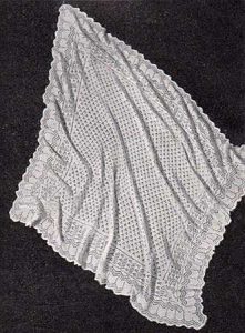 Shirley Lace Baby Shawl Shirley Lace Baby Shawl