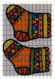 Socks Knitting Chart