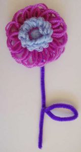 Adding a Simple Stem to Loomed Flowers
