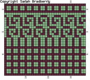 Spiral Garden Fair-isle Knitting Chart