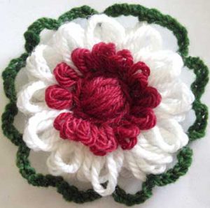 Double Sided Flowers Made on Any Post Loom