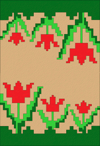Singercraft Guide Flower Rug Transfer C
