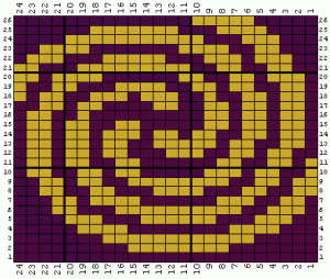 Celtic Triskele Knitting Charts Celtic Triskele Knitting Charts