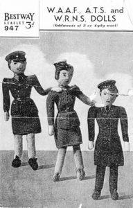 WAAF, ATS and WRNS Dolls
