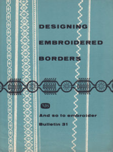 And So To Embroider 31 – Designing Embroidered Borders