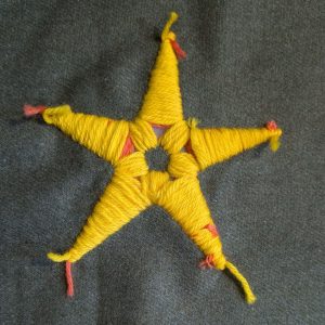 The completed second layer of stitching.
